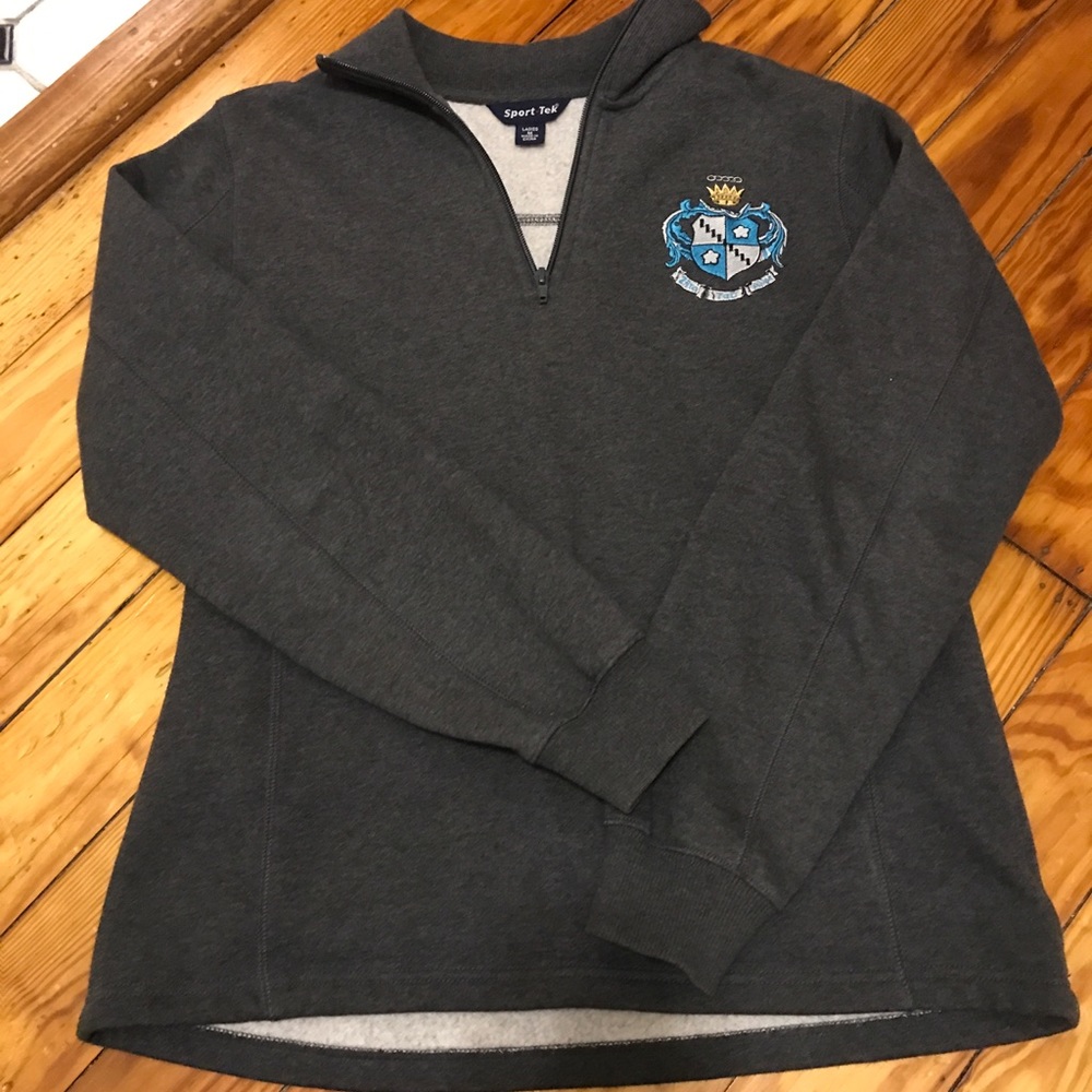 Zeta Tau Alpha Quarter Zip with crest